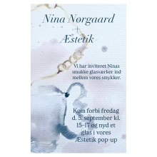 Nina Nørgaard + Æstetik
.
Vi har inviteret Ninas smukke glasværker ind mellem vores smykker.
.
Kom forbi fredag d. 5. september kl. 15–17 og nyd et glas i Æstetik pop-up🥂🤍🤍🤍
.
@ninanorgaard @aestetikguld @patriciatind @sidselgotke #popup #glaskunst #smykker #udstilling #udstillingsåbning