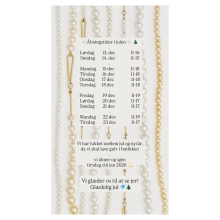 Jule åbningstider i Æstetik 💎🌲
.
Lørdag  13 dec  11-16
Søndag  14 dec  11-15
Mandag  15 dec  11-18
Tirsdag  16 dec  11-18
Onsdag  17 dec  11-18
Torsdag  18 dec  11-18
Fredag  19 dec  11-19
Lørdag  20 dec  11-17
Søndag  21 dec  11-17
Mandag  22 dec  11-19
Tirsdag  23 dec  11-17

Vi glæder os til at se jer 💎🎁🌲